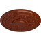 Ekena Millwork Tellson Ceiling Medallion (Fits Canopies up to 6 3/4"), Hand-Painted Firebrick, 30 5/8"OD x 2 1/2"P CM30TEFIF - alternate 3